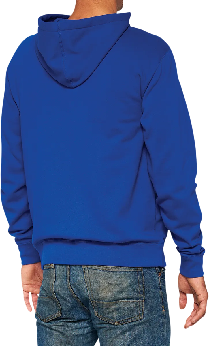 100% Official Fleece Zip-Up Hoodie - Royal - Large 20032-00022