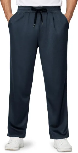 Alimens & Gentle Mens Sweatpants Casual Open Bottom Sweat Pants for Men Drawstring Workout Pants with Pockets