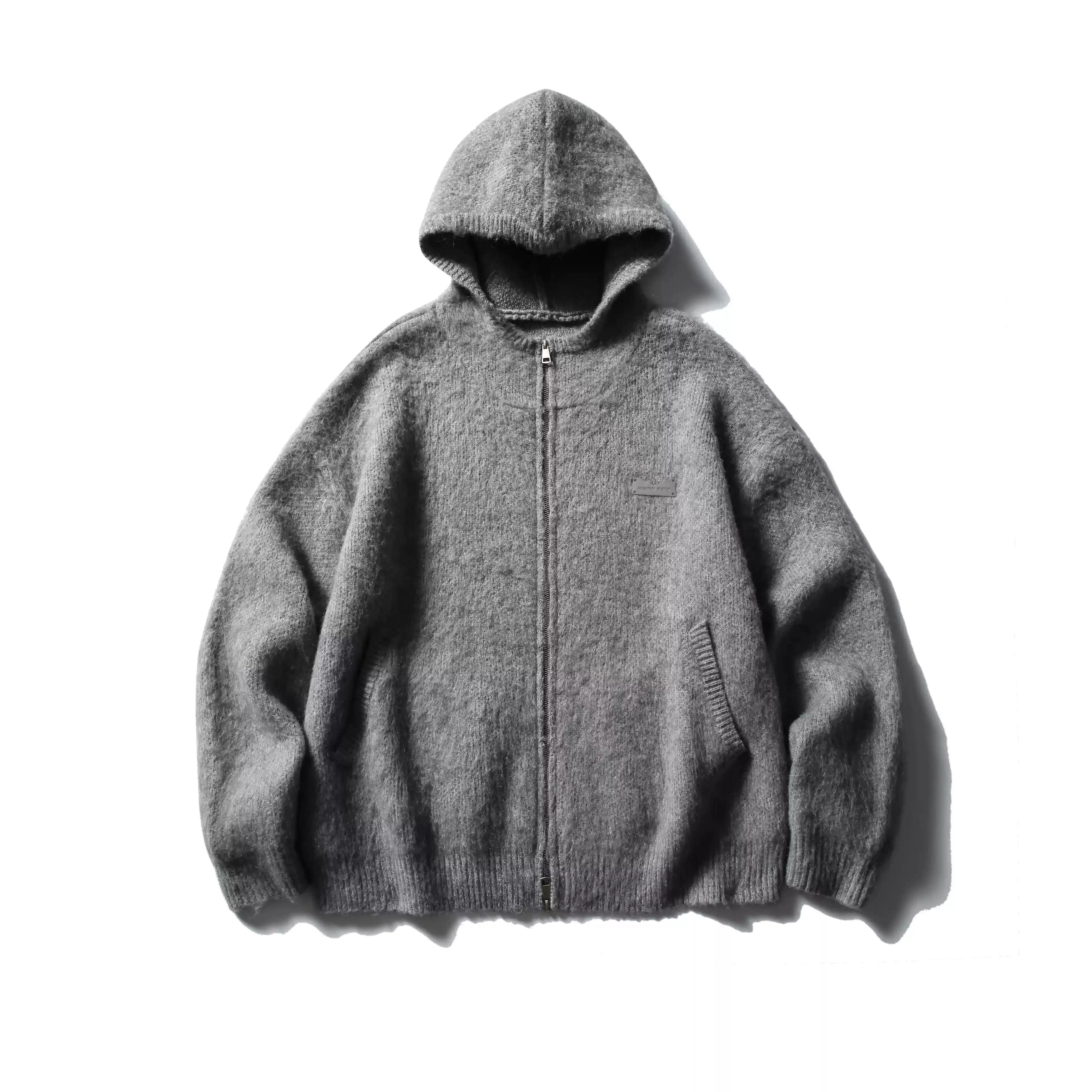 BB Casual Fuzzy Knit Zip-Up Hoodie