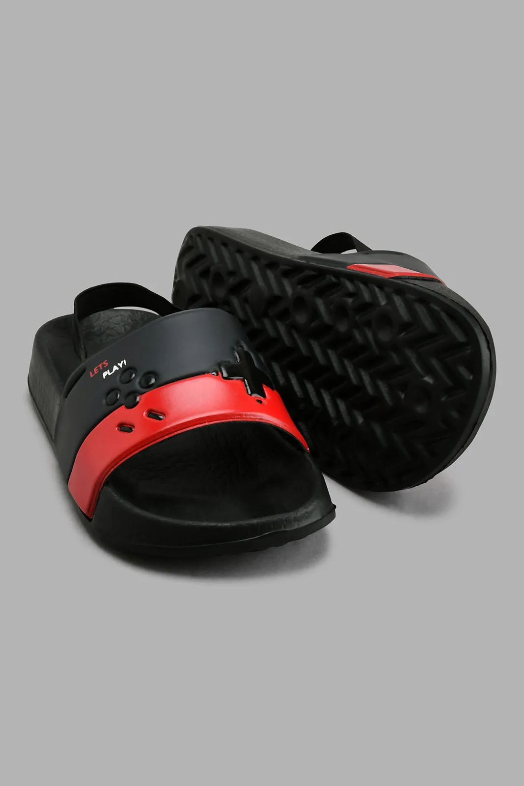 Black Embossed Slide With Backstrap