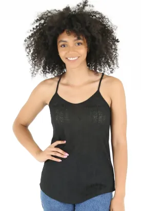 Black Pointelle Cami
