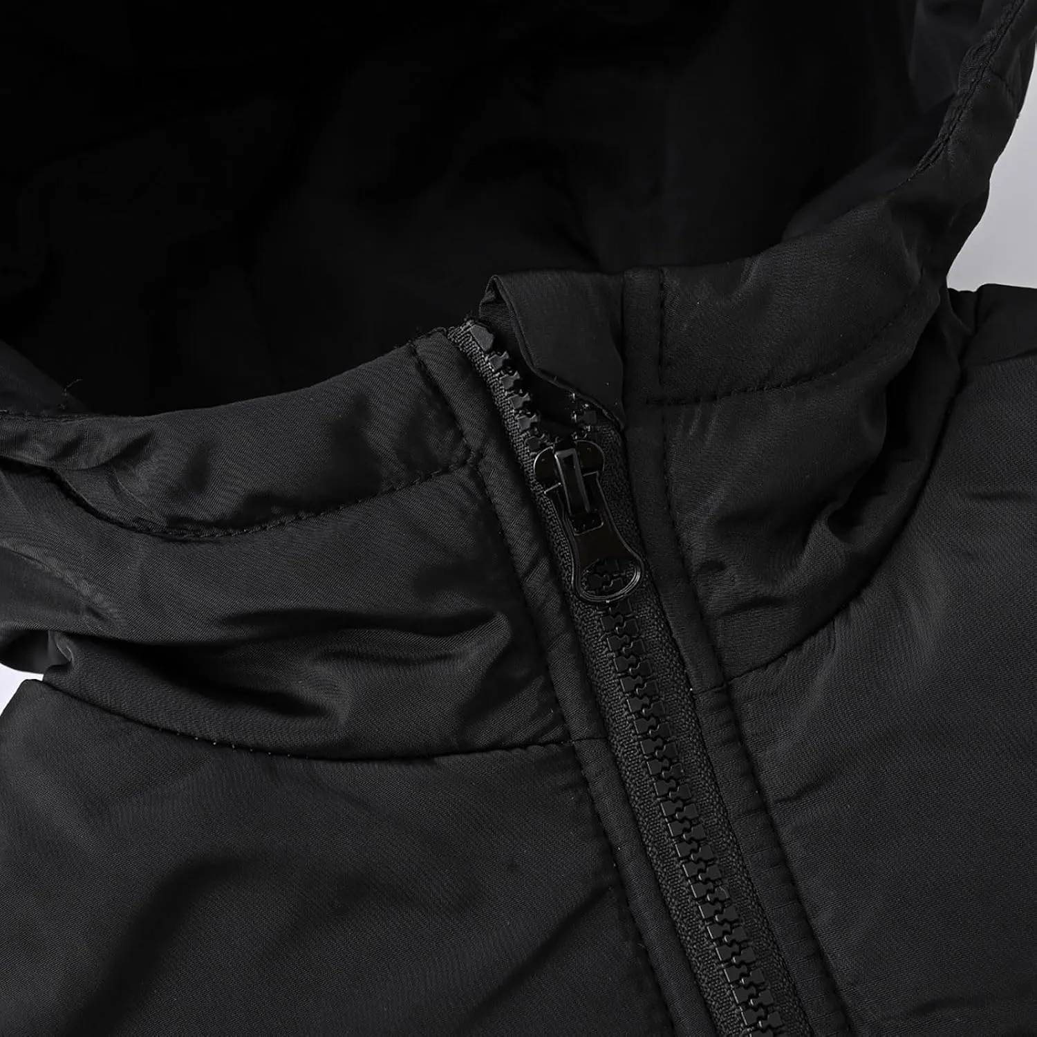 Boys Down Jacket Hood Thick Warm Winter Coat Parka Padded Color Block Outerwear Puffer Water-esistant Jacket