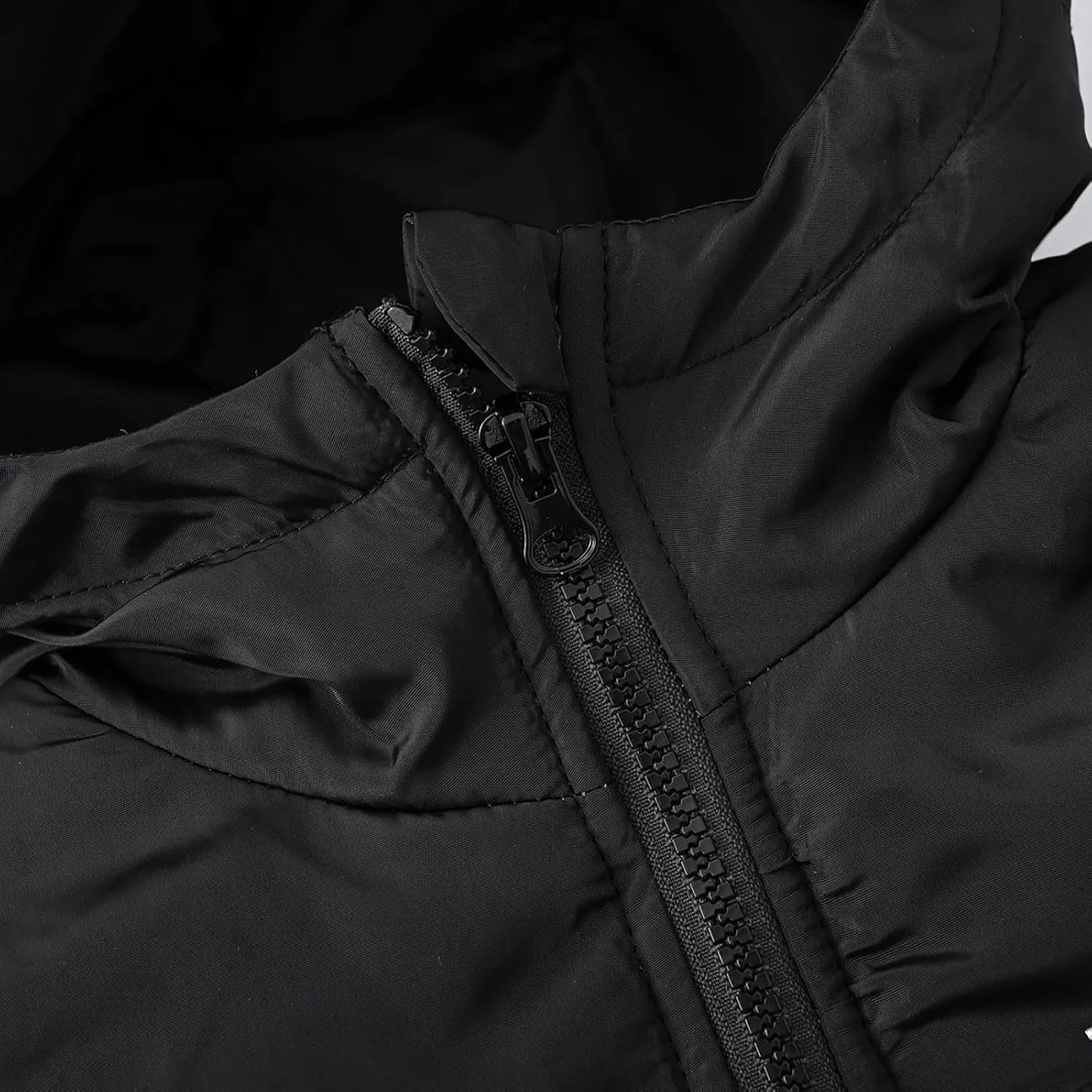 Boys Down Jacket Hood Thick Warm Winter Coat Parka Padded Color Block Outerwear Puffer Water-esistant Jacket