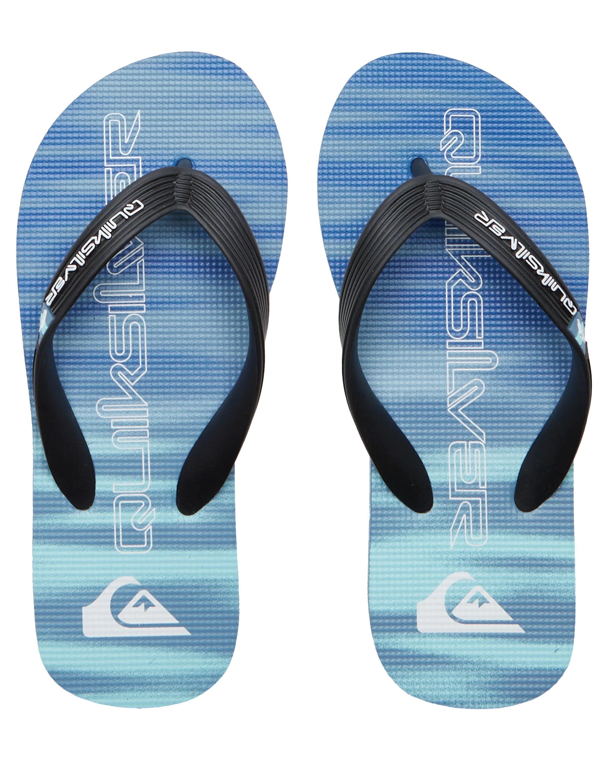 Boys Molokai Art II Flip Flops in Blue 2