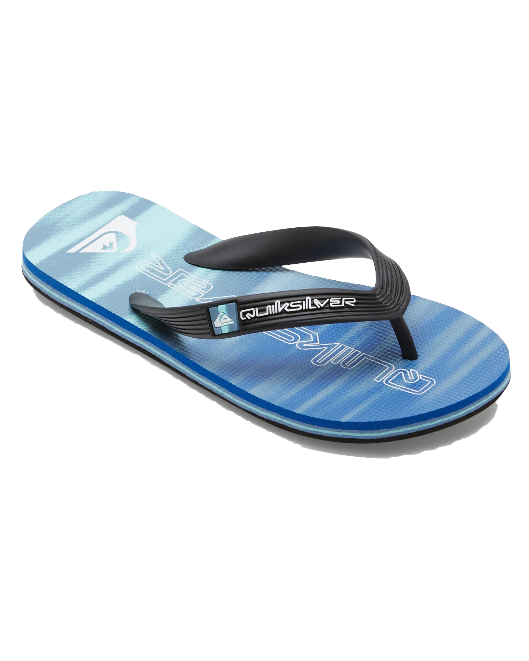 Boys Molokai Art II Flip Flops in Blue 2