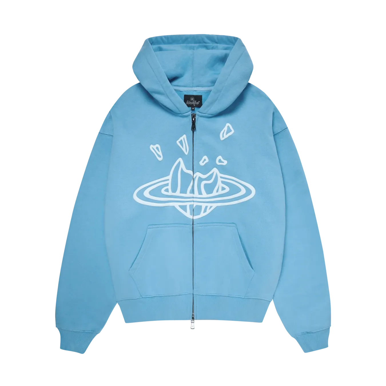 Broken Planet Zip Up Hoodie 'Light Blue'