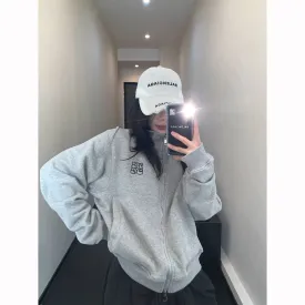 Casual Zip-Up Hoodie