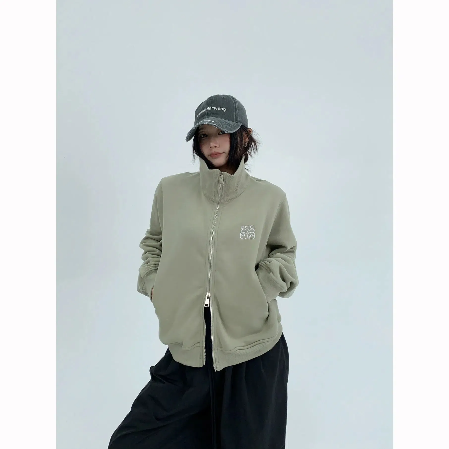 Casual Zip-Up Hoodie