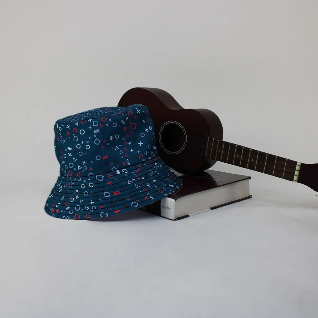 Controller Gamepad Icons Teal Video Game Bucket Hat