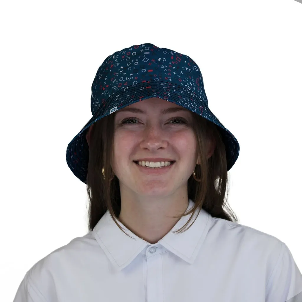 Controller Gamepad Icons Teal Video Game Bucket Hat