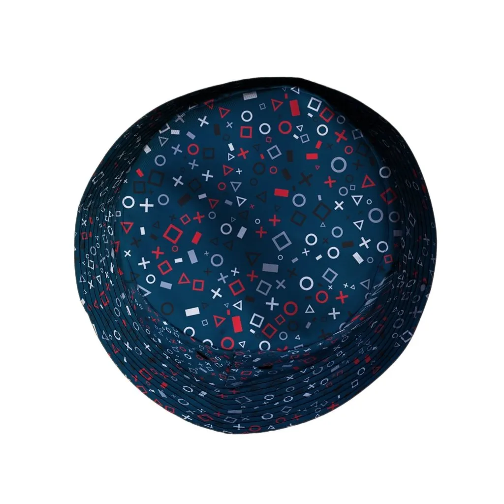 Controller Gamepad Icons Teal Video Game Bucket Hat