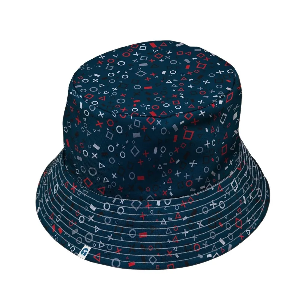 Controller Gamepad Icons Teal Video Game Bucket Hat