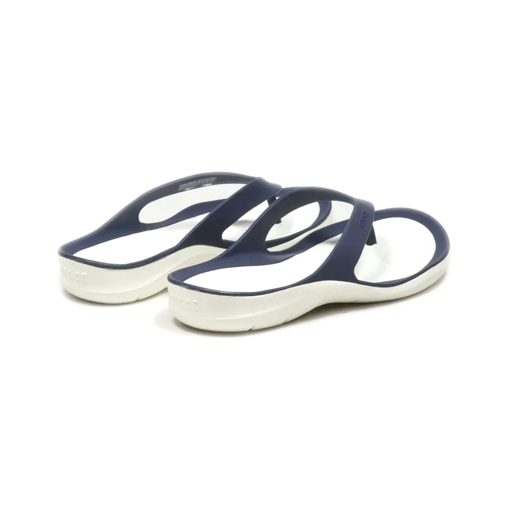 Crocs Swiftwater Flip Flops Rubber Blue Colour For Women