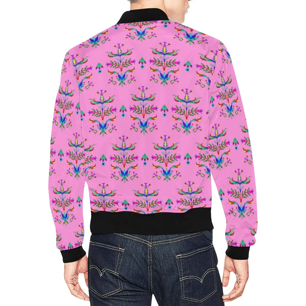 Dakota Damask Cheyenne Pink All Over Print Bomber Jacket for Men