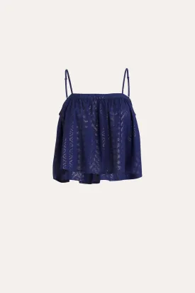 Declan Cotton-Viscose Cami with Metallic Print