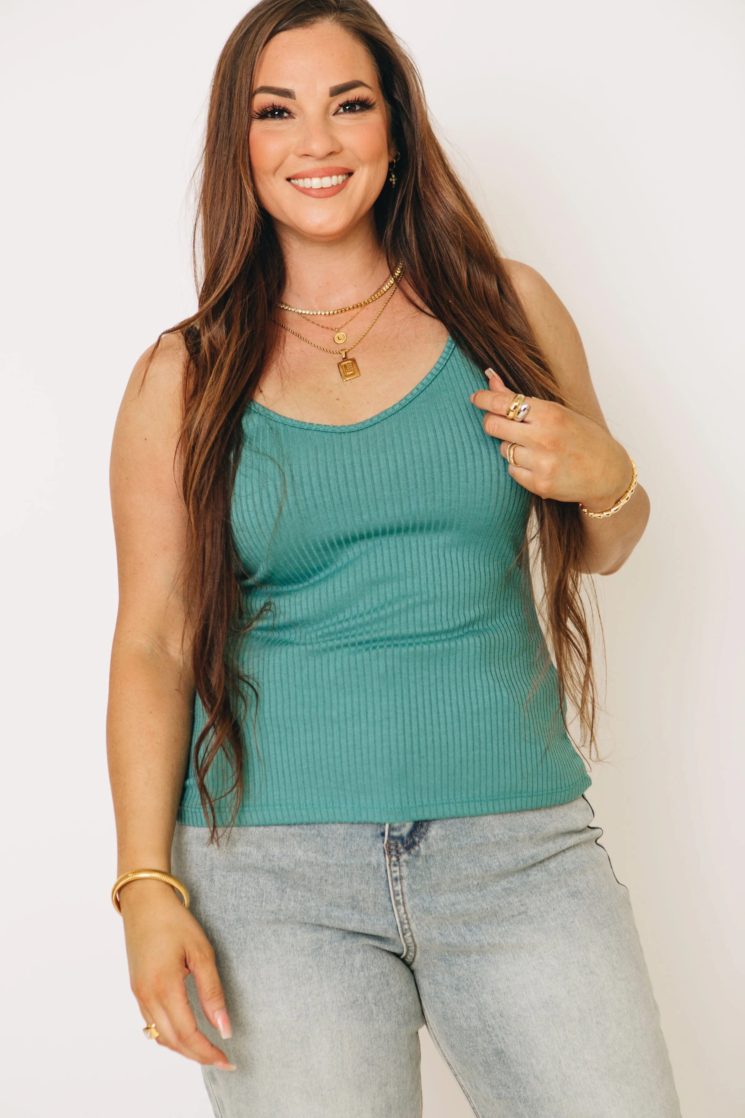 Double Strap Cami Tank Top (S-3XL)