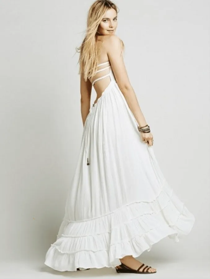 Empire Waist Modern Boho Flowy Sundress