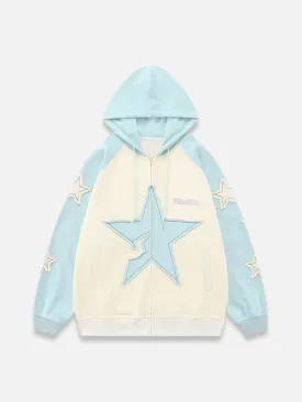 GUN AND STAR ZIP UP HOODIE