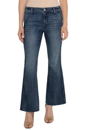 HANNAH FLARE BRAIDED JEANS