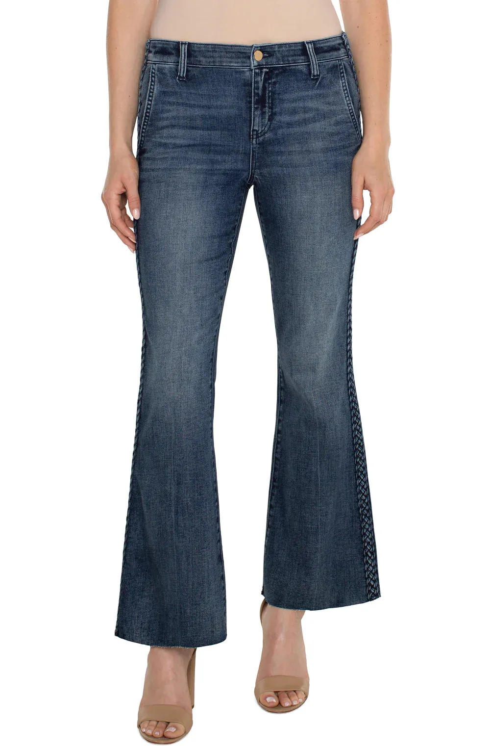 HANNAH FLARE BRAIDED JEANS