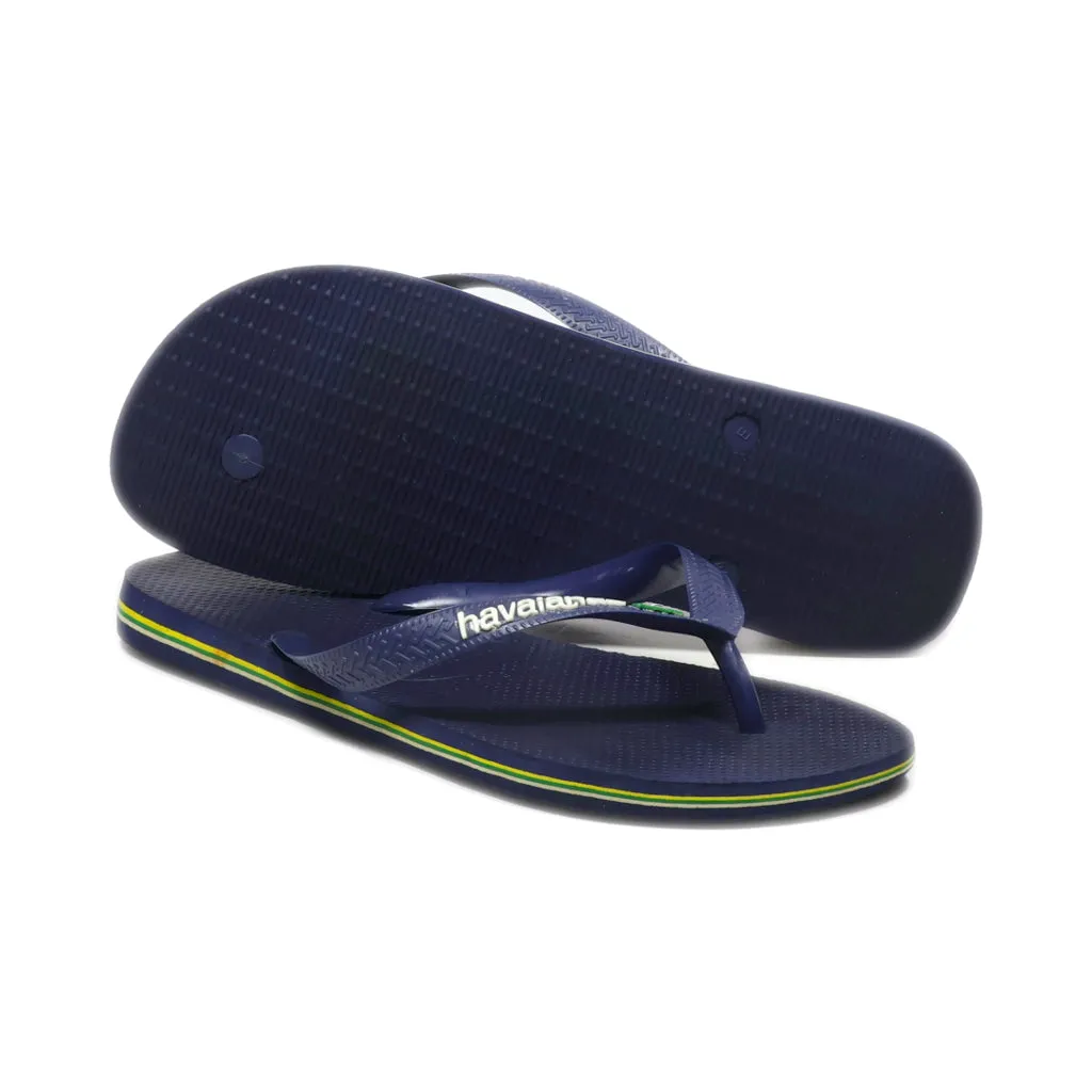 Havaianas Flip Flops Rubber Blue Colour For Men