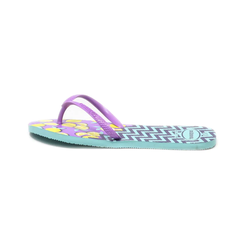 Havaianas Flip Flops Rubber Purple Colour For Women
