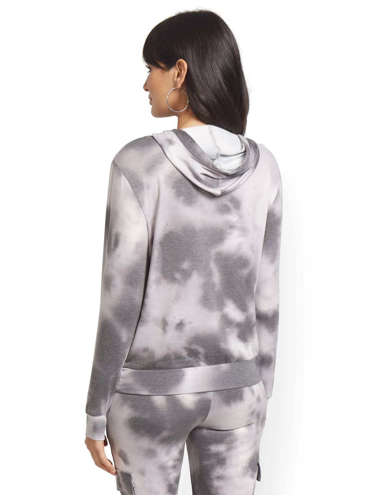 Hooded Tie-Dye Sweatshirt & Mask