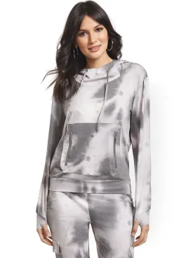 Hooded Tie-Dye Sweatshirt & Mask