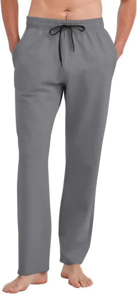 Idtswch 30/32/34/36/38/40 Long Inseam Mens Tall Sweatpants Open Bottom Joggers Athletic Yoga Pants with Pockets