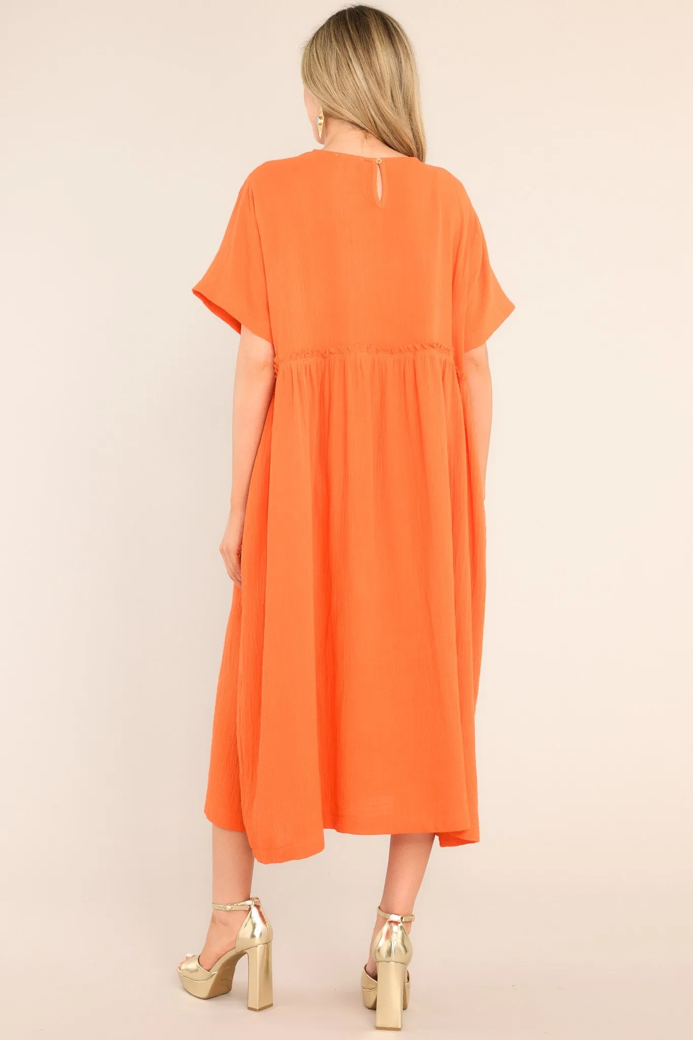 It Was Kismet Flame Midi Dress