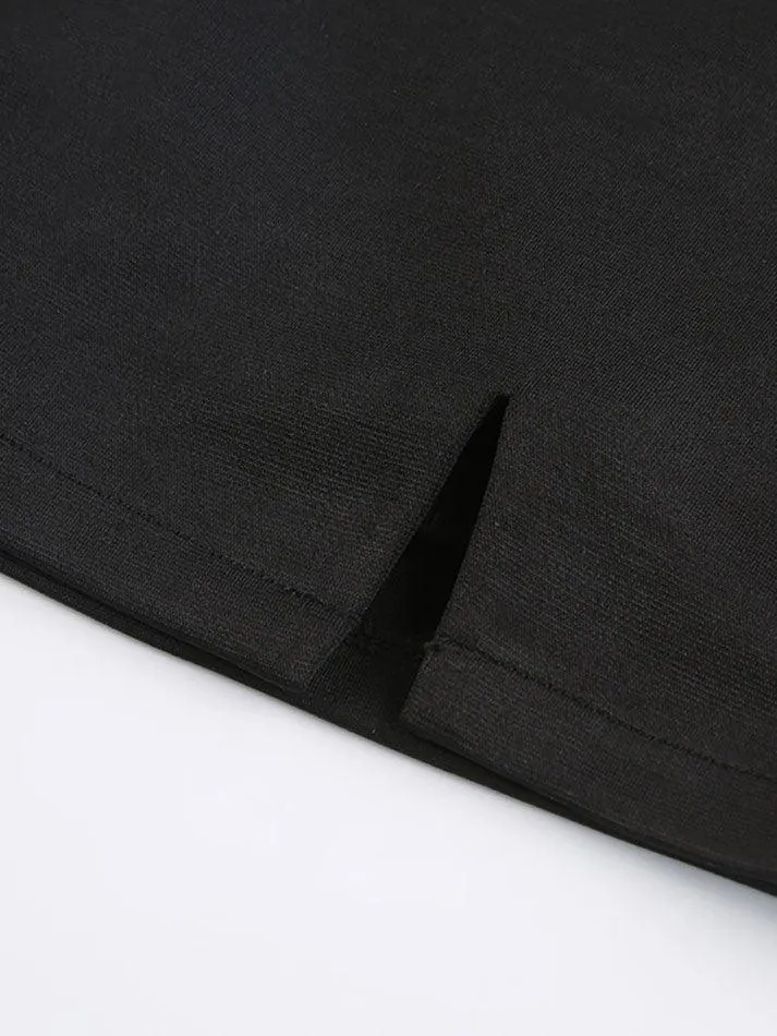 Joskaa Lined Detail Split Cargo Mini Skirt