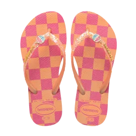 Kids Slim Glitter Trendy Flip Flops