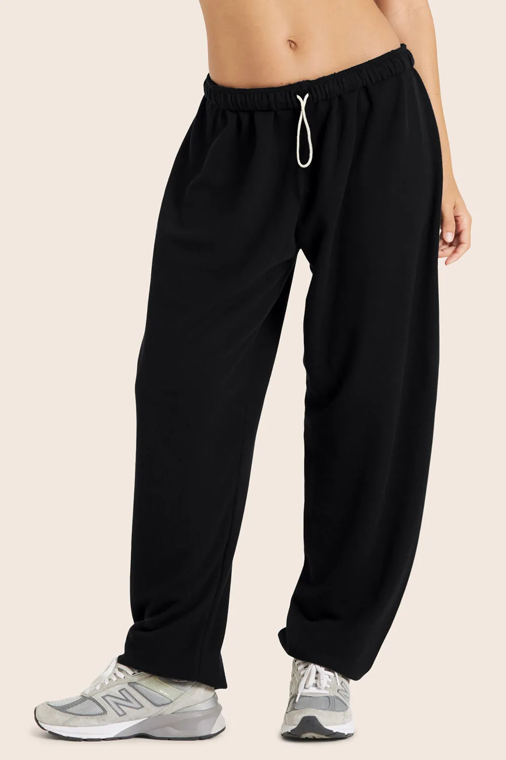LIGHTWEIGHT SWEATS CLASSIC OLD SCHOOL SWEATPANTS - ONYX