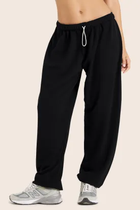 LIGHTWEIGHT SWEATS CLASSIC OLD SCHOOL SWEATPANTS - ONYX