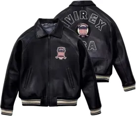 Men pilot Shirt Style Avirex real leather jacket|iconic Air force flying bomber jacket for Men(replica)