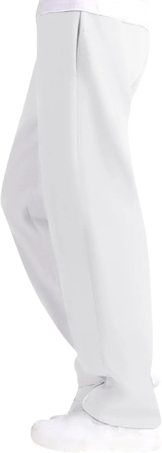 Men's Baggy Sweatpants Fleece Straight Leg Casual Pants Elastic Waist Athletic Workout Jogger Sweat Pants Fall Winter
