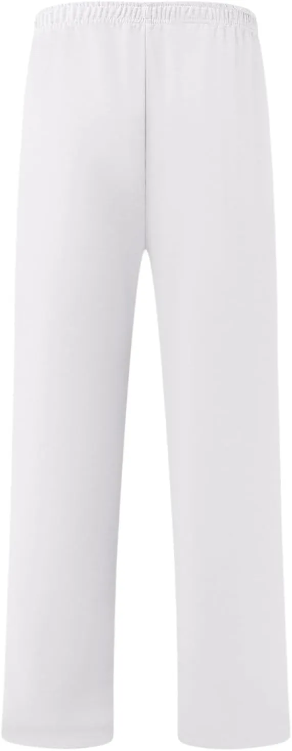 Men's Baggy Sweatpants Fleece Straight Leg Casual Pants Elastic Waist Athletic Workout Jogger Sweat Pants Fall Winter