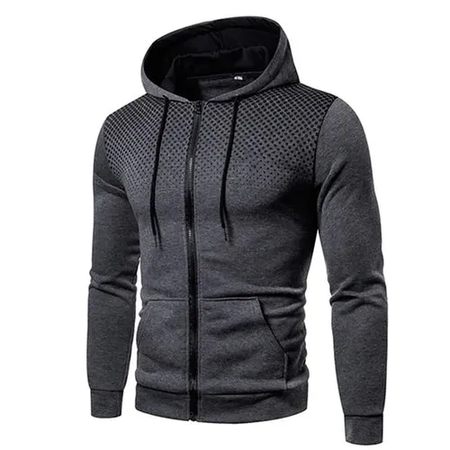 Mens Lightweight Zipped Up Hoodie