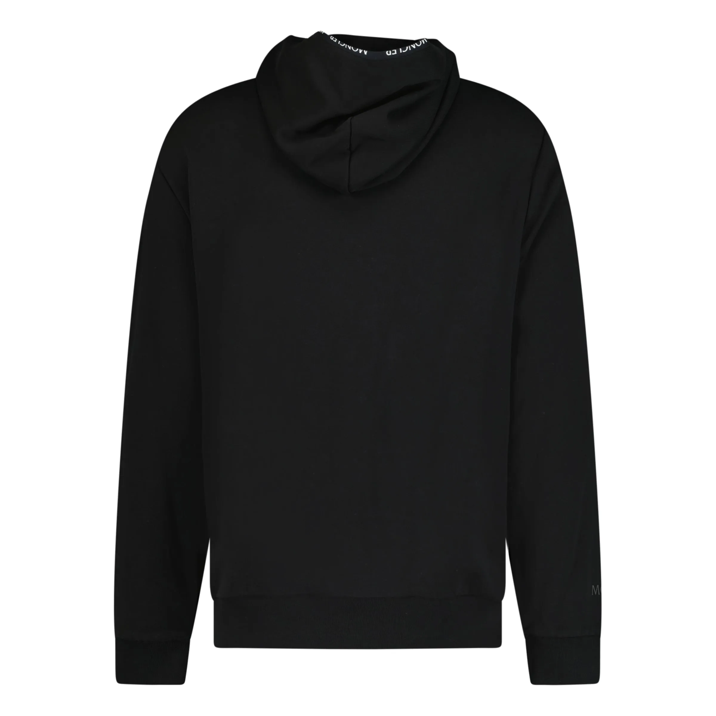 MONCLER TEXT LOGO ZIP UP HOODIE