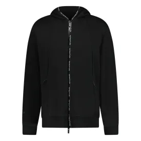 MONCLER TEXT LOGO ZIP UP HOODIE