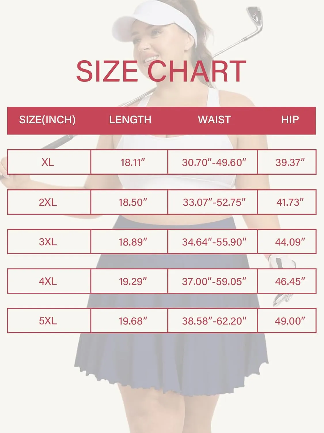 Moon Wood Women Plus Size Mini Skirt Casual Ruffle Mini Skirt Stretchy Tennis Skirt with Shorts