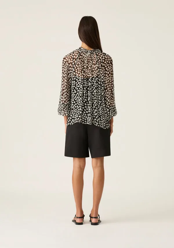 Mos The Label Ava Spots Blouse - Spots Print