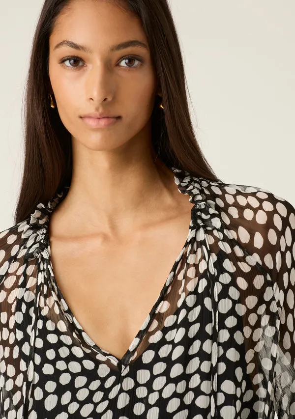 Mos The Label Ava Spots Blouse - Spots Print