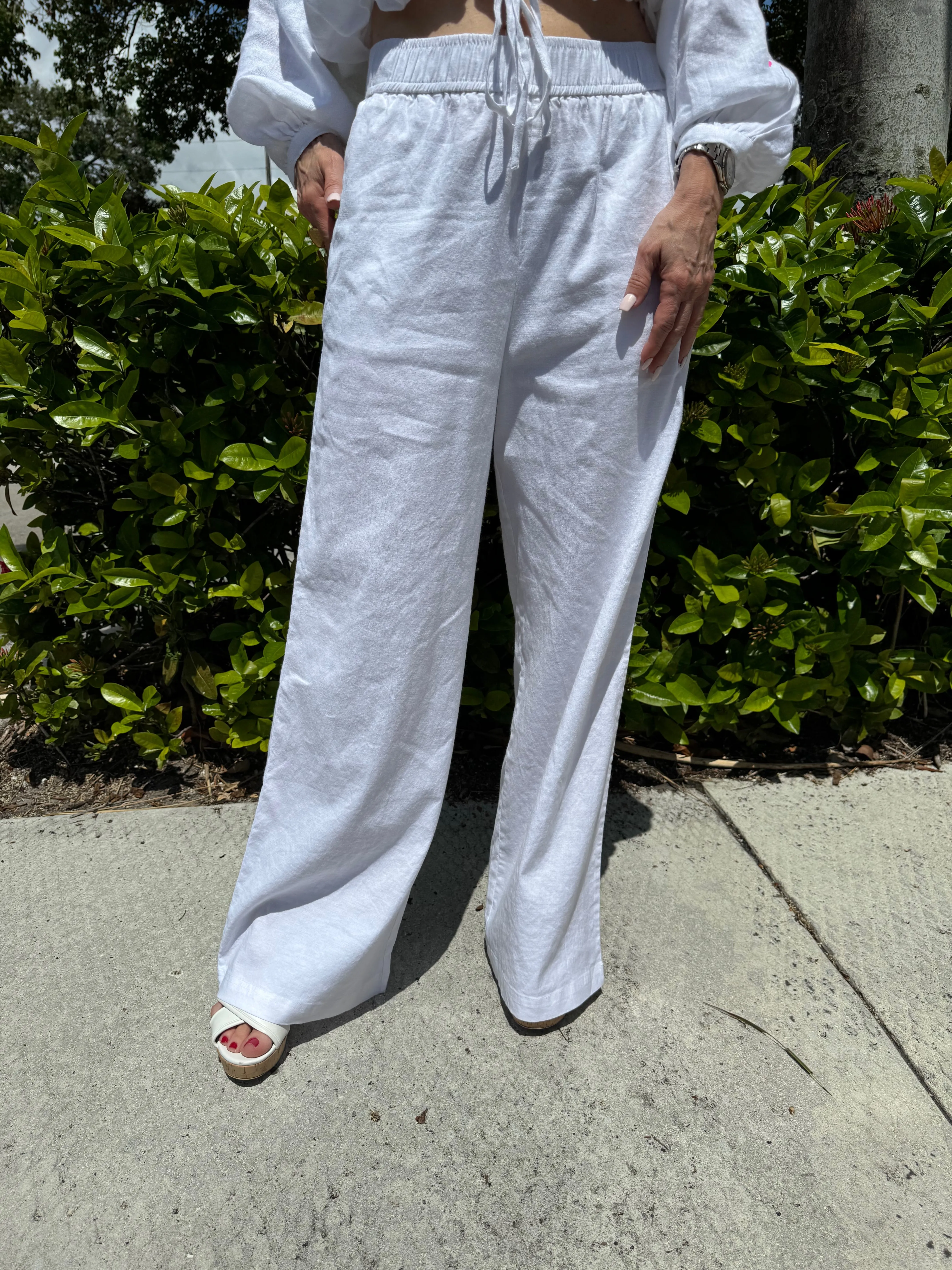 Palazzo Linen Pants