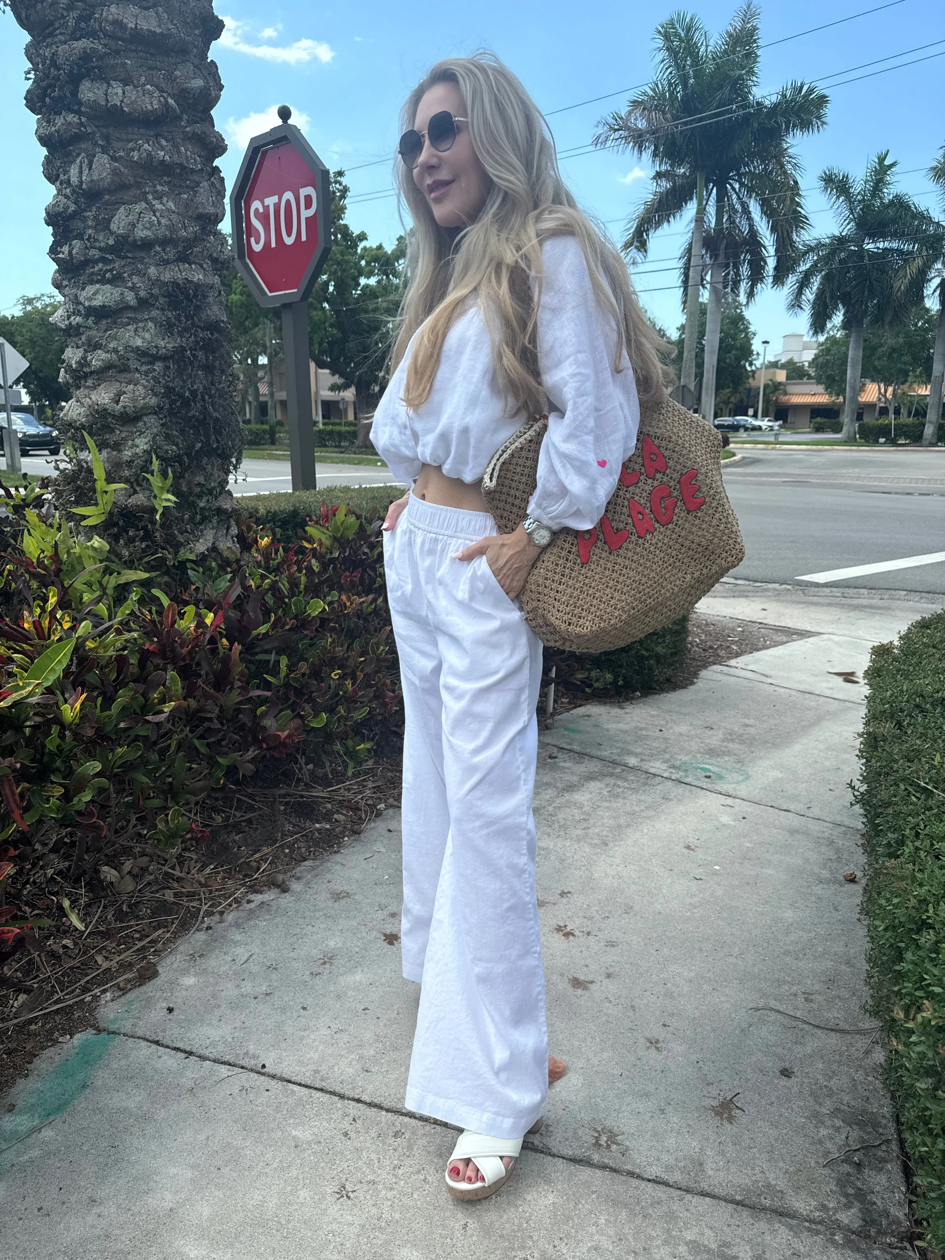 Palazzo Linen Pants
