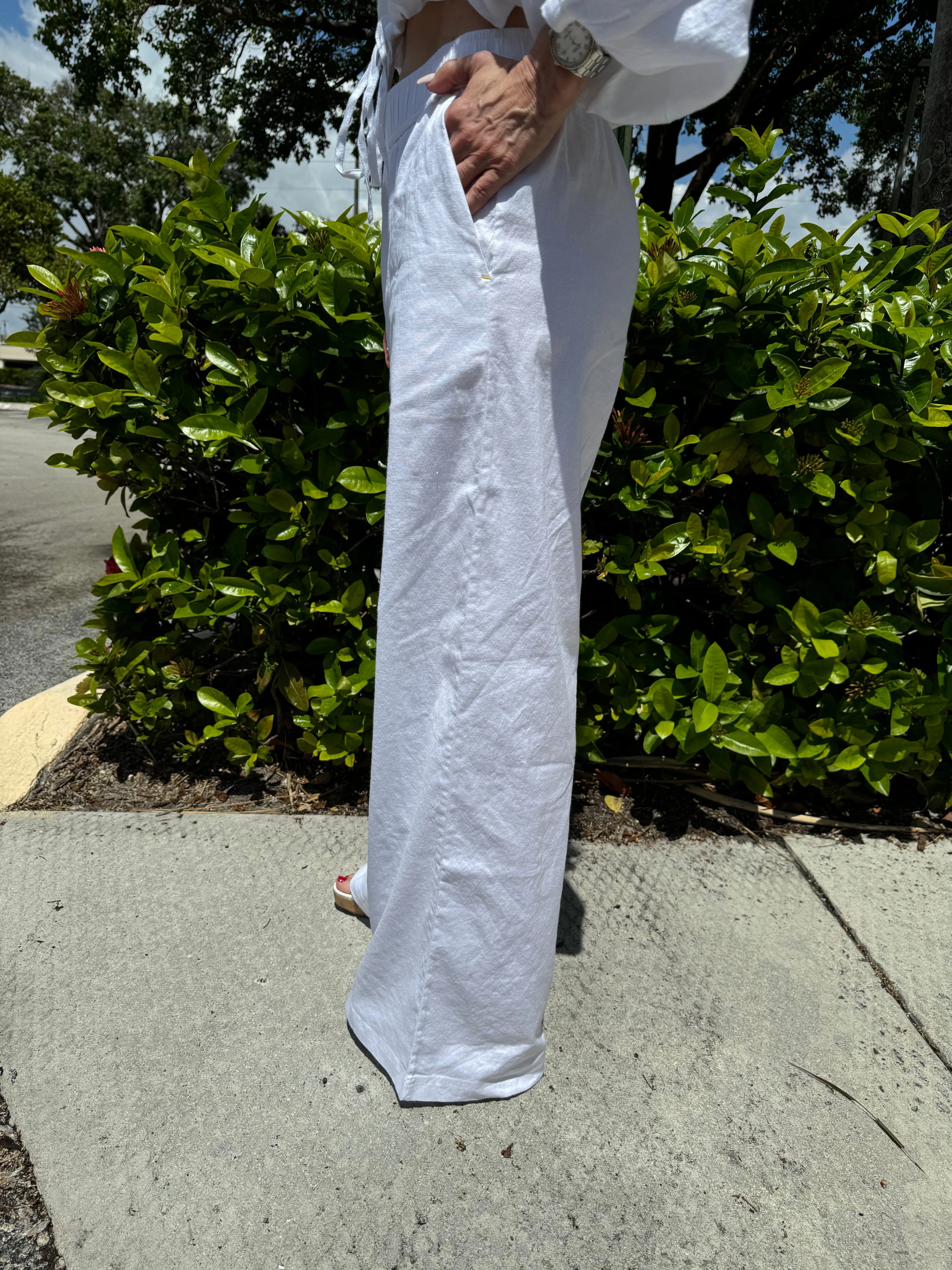 Palazzo Linen Pants