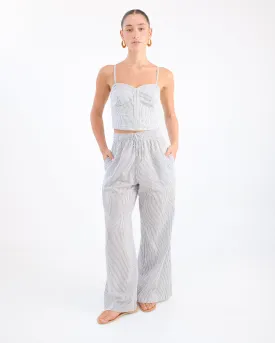 Palazzo Pants - Blue Stripe by Desert Queen