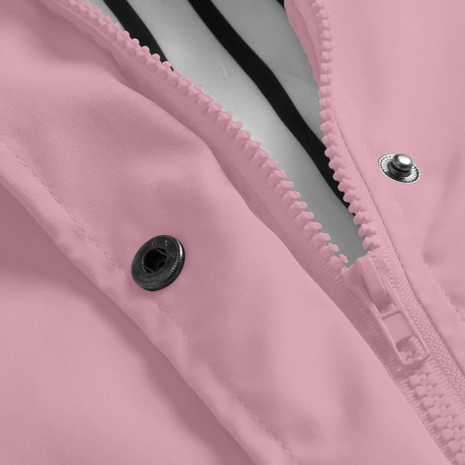 Rain Jacket for Women,Lightweight Long Hooded Raincoat With Pockets Waterproof Travel Hiking Windbreaker Trench Coats