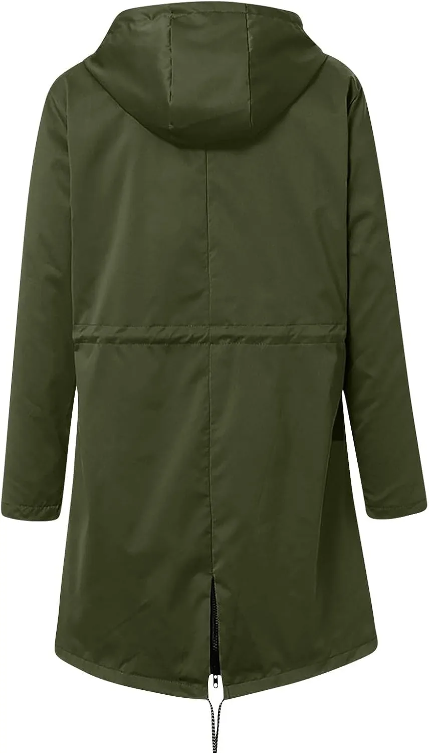 Raincoat Women Waterproof Long Hooded Trench Coats 2024 Lined Windbreaker Casual Travel Jacket