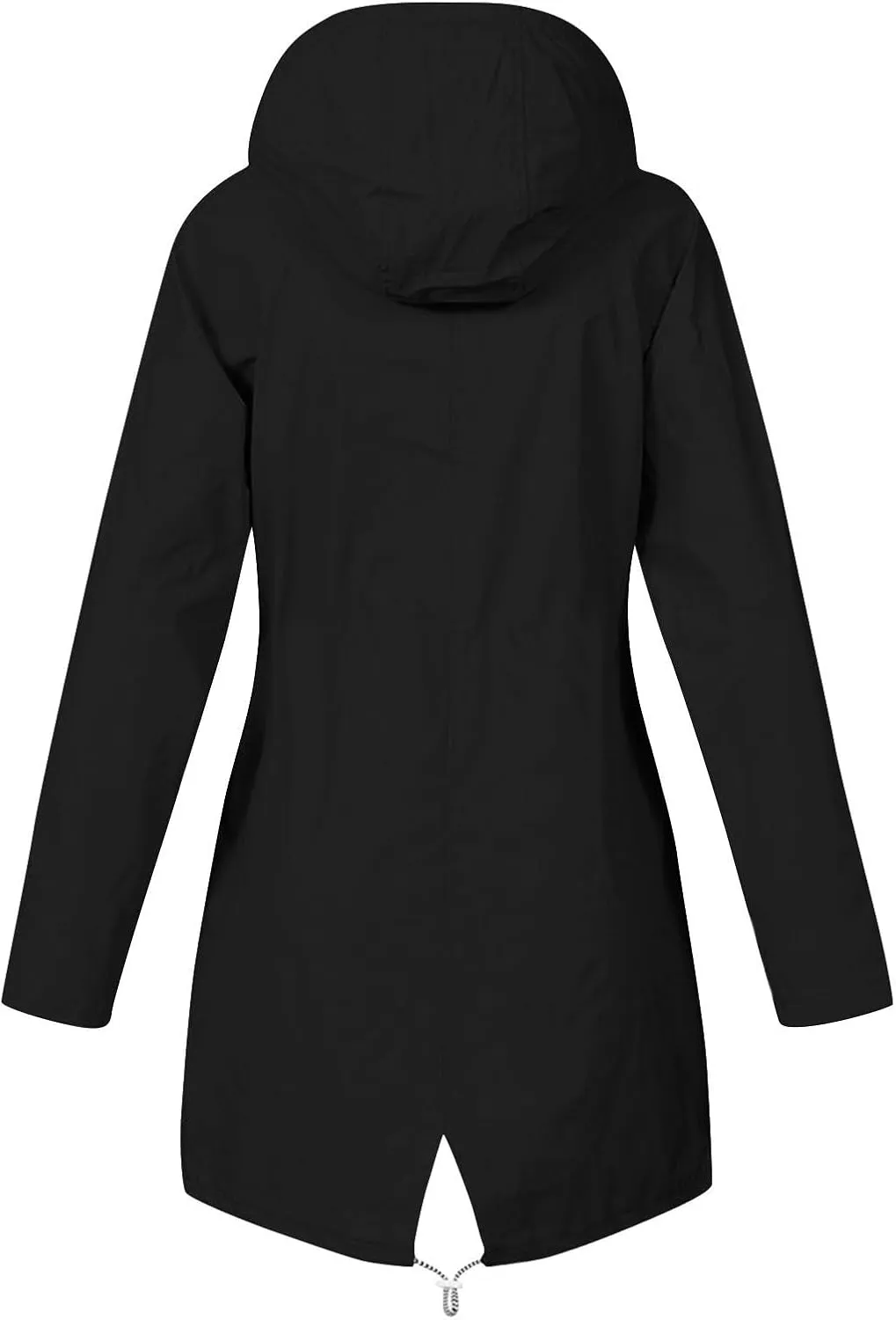 Raincoat Women Waterproof Long Hooded Trench Coats 2024 Lined Windbreaker Casual Travel Jacket